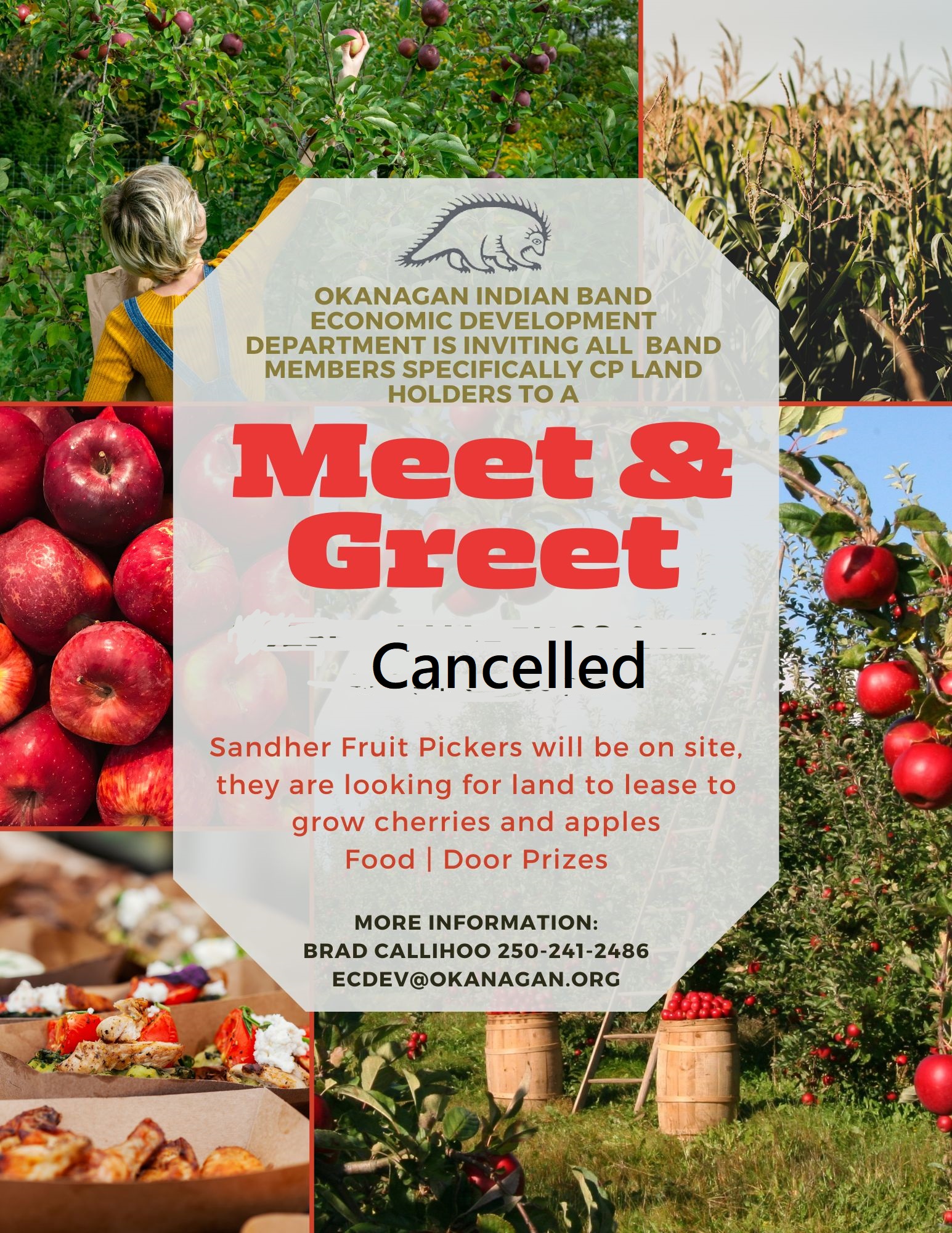 Economic Development Meet & Greet event for this evening, March 26th cancelled.