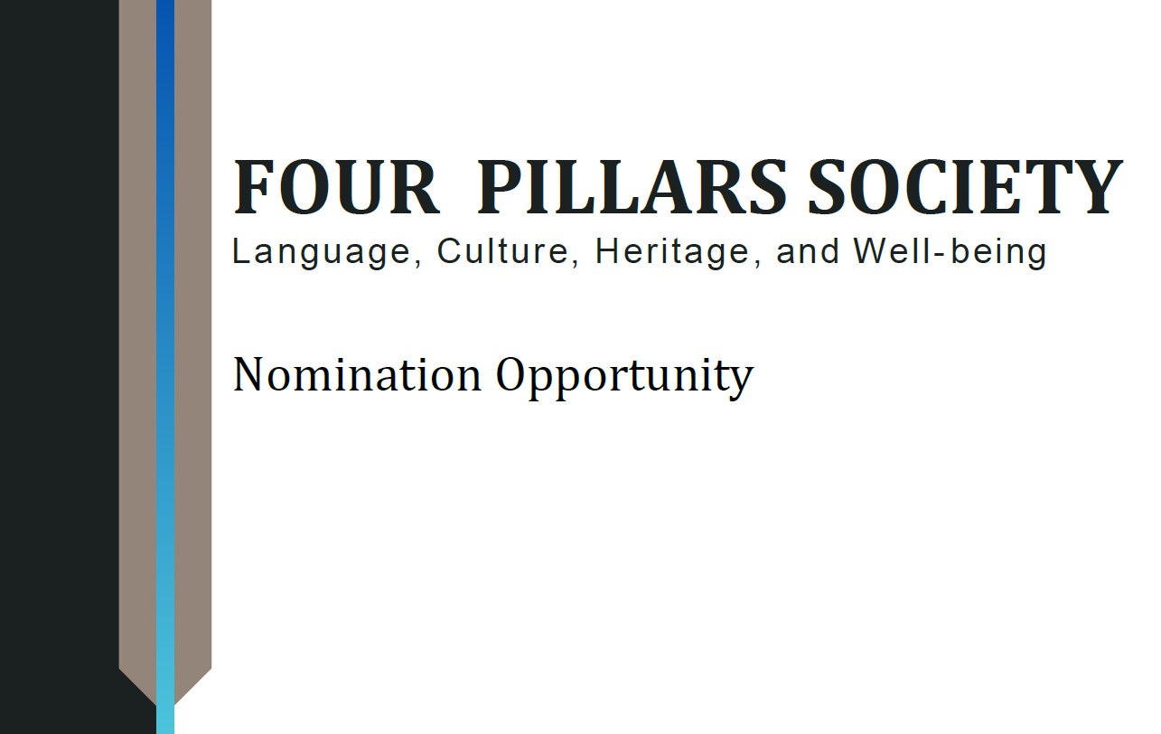 Call for Nominees for Four Pillars Society