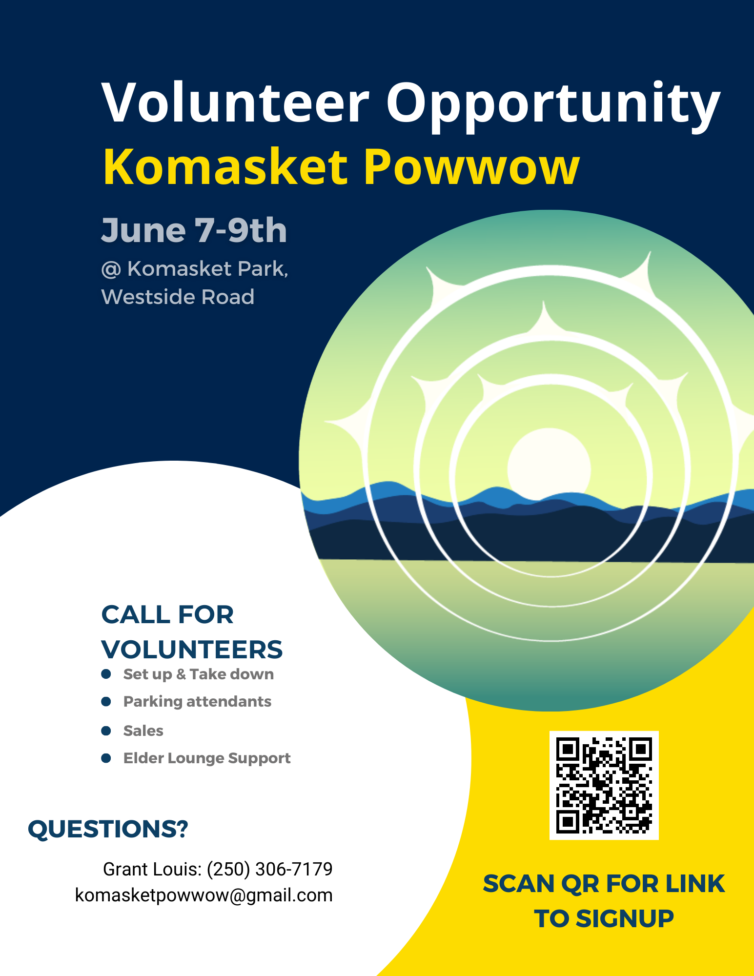 Komasket PowWow – Volunteer registration – Volunteers wanted!