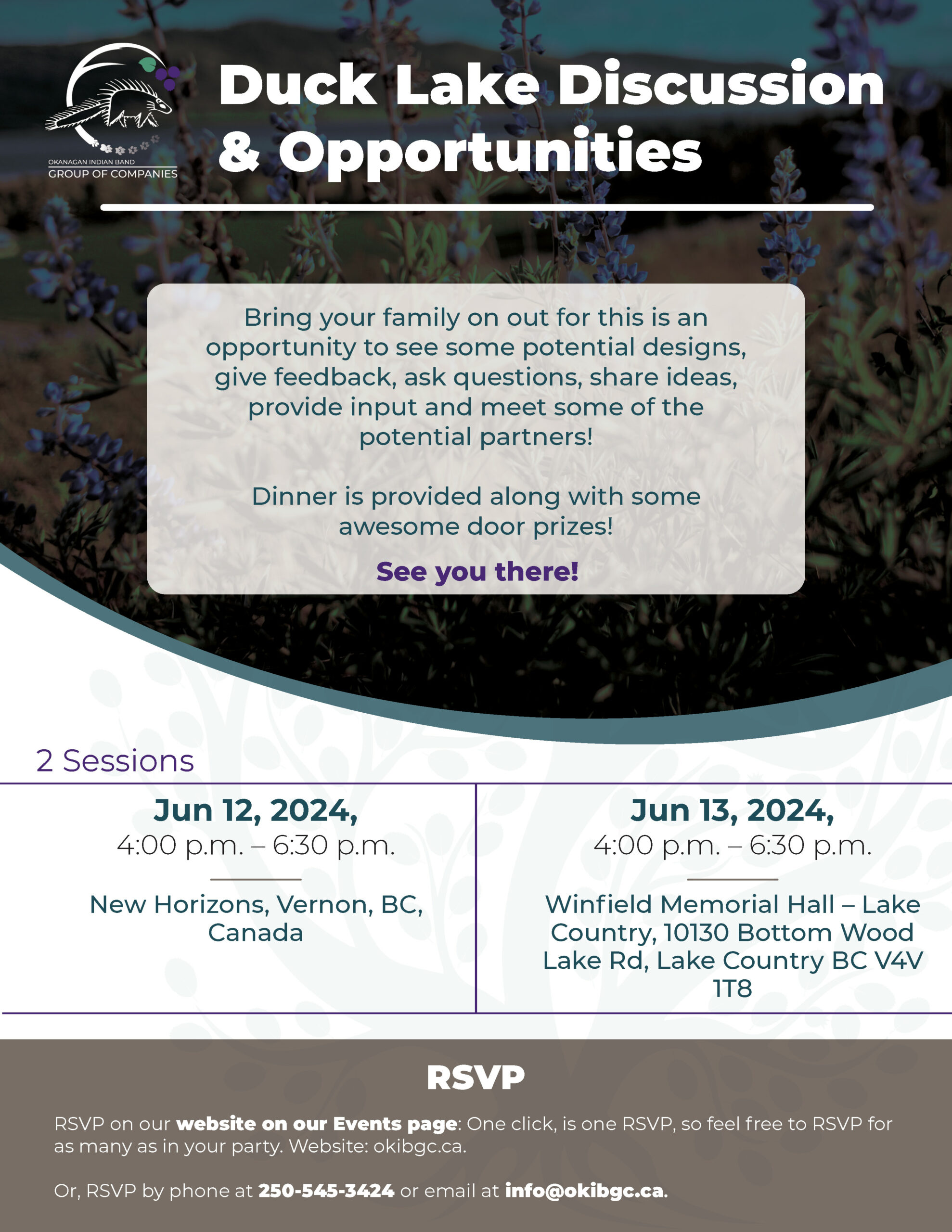 Duck Lake Development – Community Information and Engagement Sessions