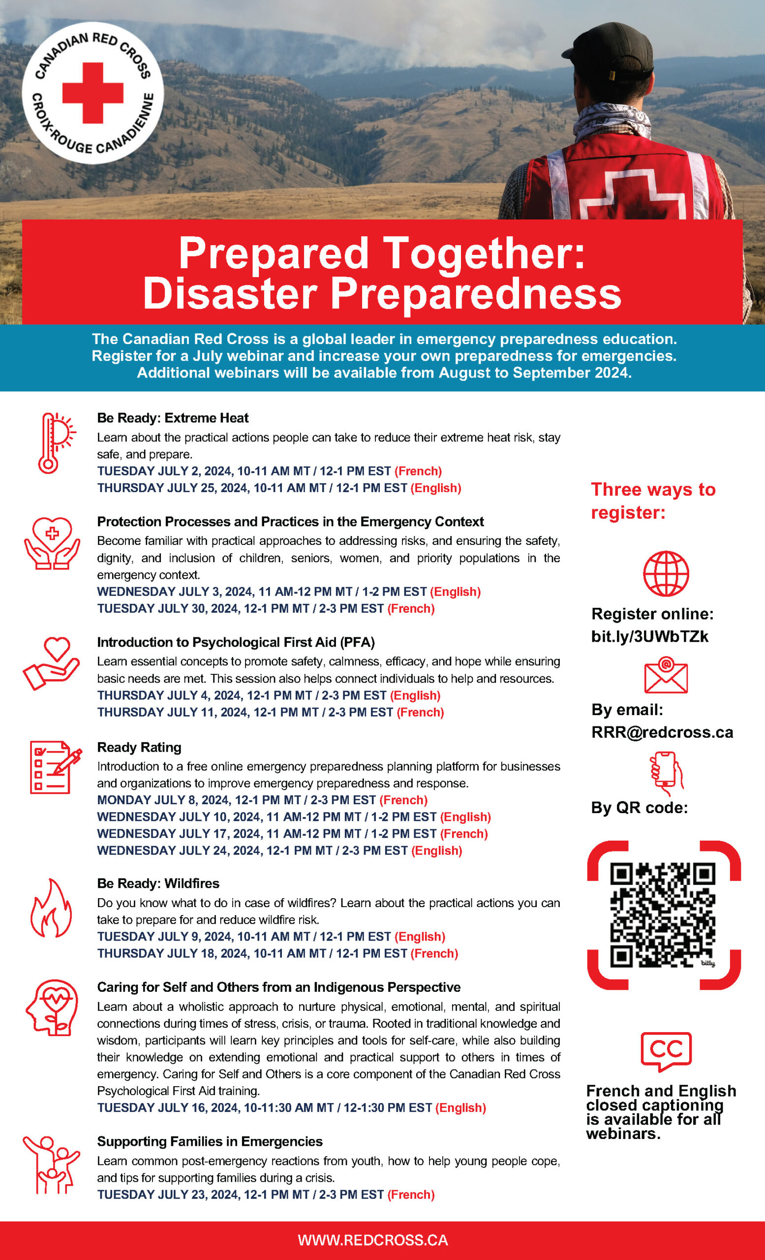 Red Cross Preparedness Webinars
