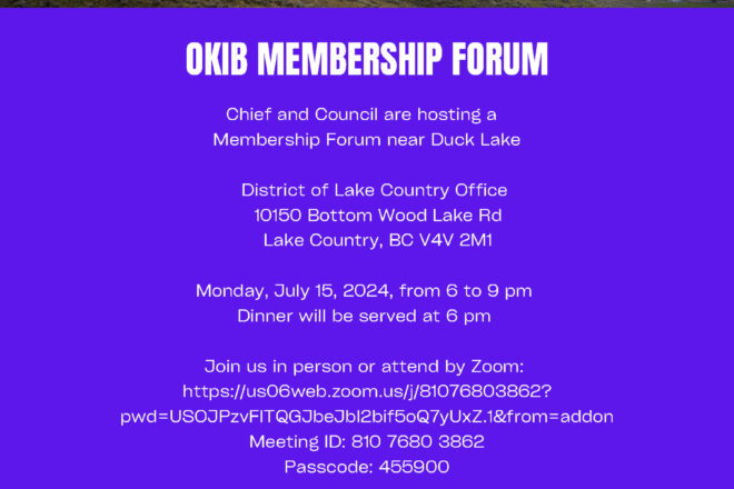 Band Council Membership Forum near Duck Lake