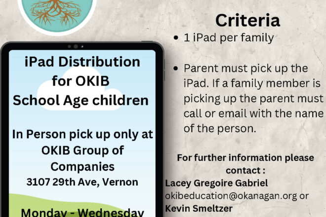 OKIB Education iPad distribution for school aged children
