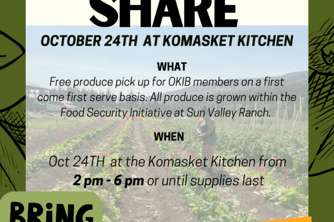 Food Share Program – Komasket Kitchen, tomorrow Oct 24th