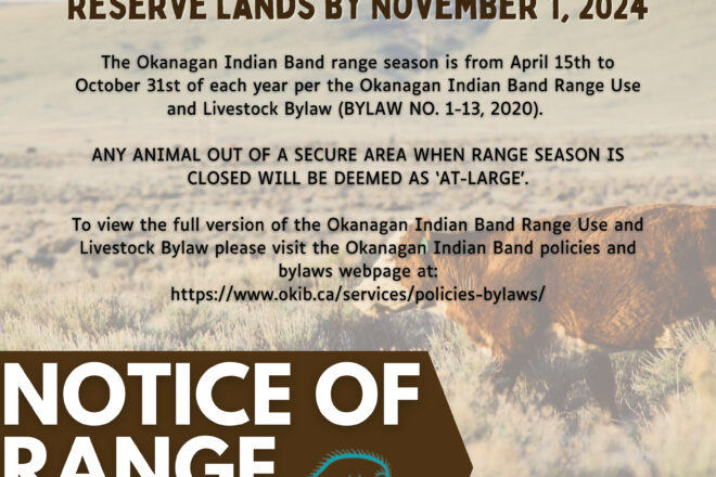 Notice of Range Closure – November 1st