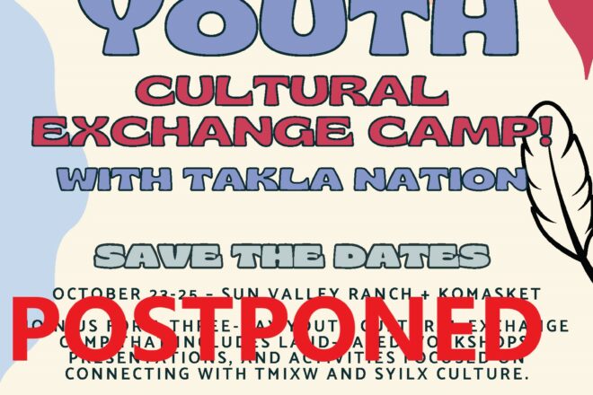 Takla Youth Cultural Exchange postponed