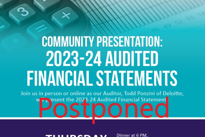 2023-2024 Financial statement meeting postponed