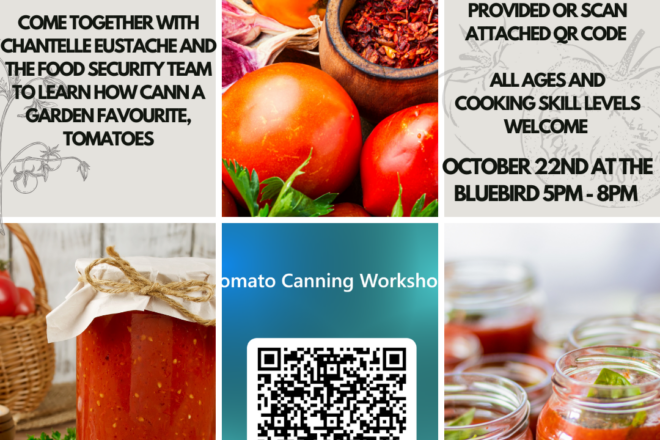 Tomato Canning workshop – Oct 22nd 5pm-8pm @Bluebird building