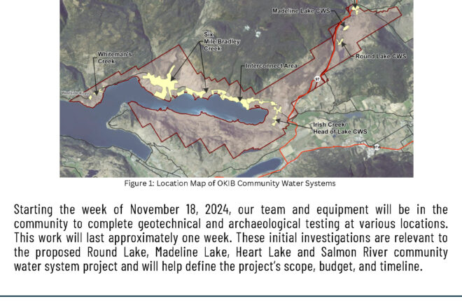 Round Lake, Madeline Lake, Heart Lake and Salmon River (RMHS) Water system improvements project feasibility work