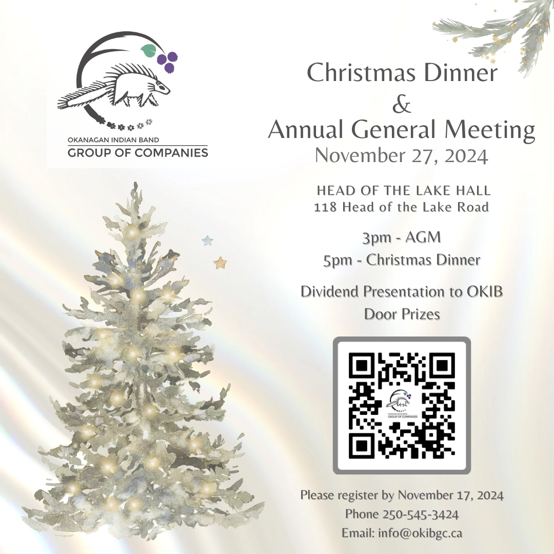 Reminder: OKIBGC Christmas Dinner & Annual General Meeting